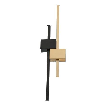 Bright Star Wb281 Black & Gold Led Wall Light