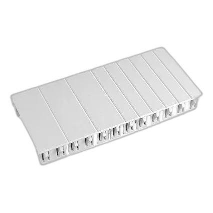 6 Way Blank DIN Rail Escutcheon