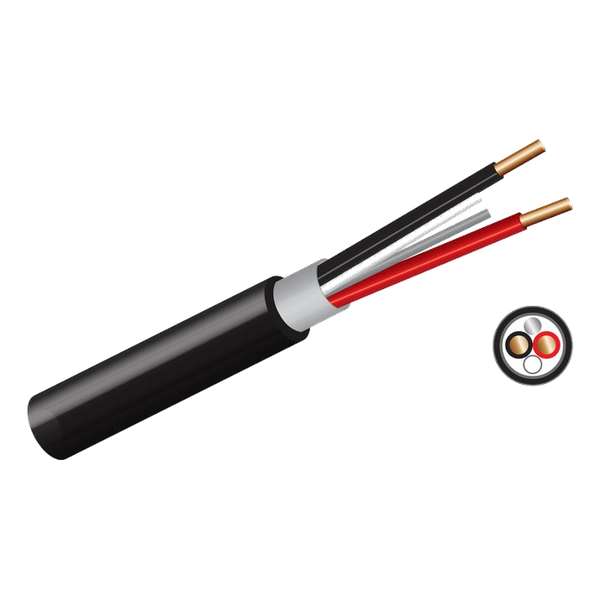1.5mm x 2 + Earth Surfix Black (100M)