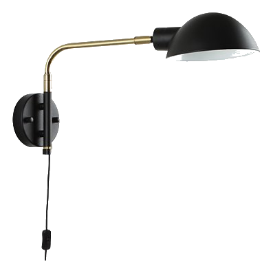 Bright Star Wb369 Black & Gold Wall Light