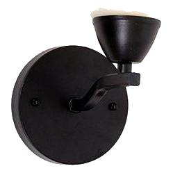 Bright Star Wb452/1 Matt Black & Alabaster Wall Light