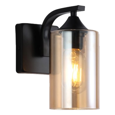 Bright Star Wb709/1 Black Wall Light