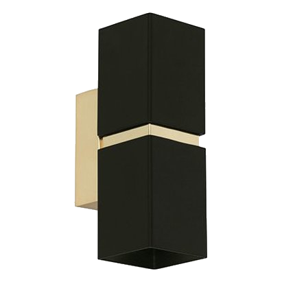 Eurolux W180Bg Passa Black & Gold Wall Light