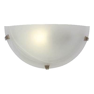 Eurolux W55Asc Alabaster Satin Chrome Wall Light