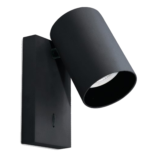 Spazio 246610.30 Lone Reading Black Wall Light