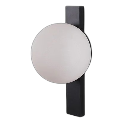 Spazio 4611.3030 Pin-Up Black & Opal Wall Light