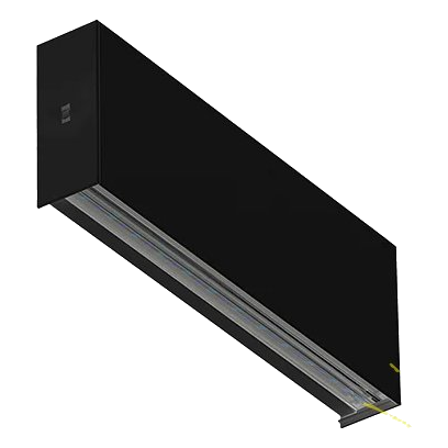 Spazio 5240.30 Minimo Black Aluminium Wall Light