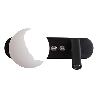 Spazio 5243.1 Bellagio Black Marble Wall Light