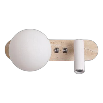 Spazio 5243.3 Bellagio Travertino Marble Led Wall Light
