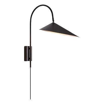 Spazio 5250.30 Arum Matt Black & White Inner Wall Light