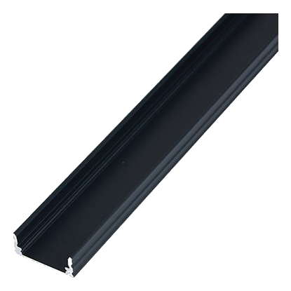 Pioled Slim27 Surface Led Strip Profile – Black