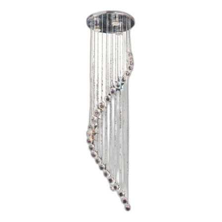 Bright Star Pen032/3 Chrome & Crystal Pendant