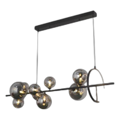 Bright Star Pen039/10 Black & Smoke Metal Led Pendant