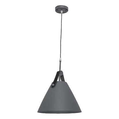 Bright Star Pen606 Grey & Leather Pendant