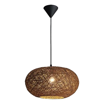 Bright Star Pen769 Brown Twine Pendant