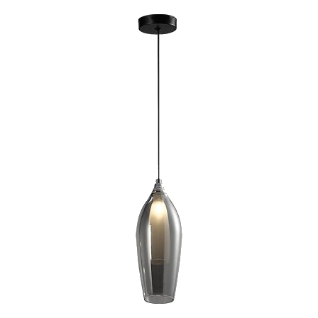 Bright Star Pen848/1 Smoked Glass Pendant