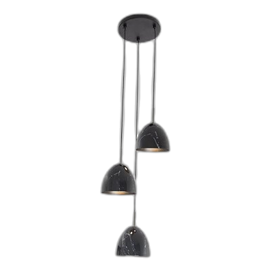 Bright Star Pen857/3 Marble Metal Pendant