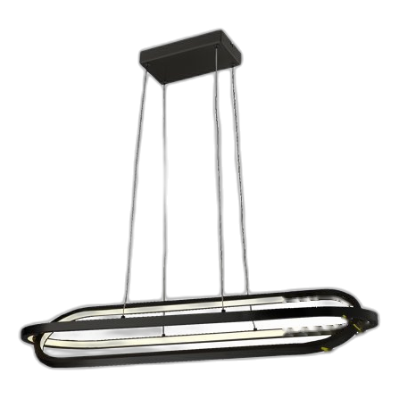 Huayi Kp10827-2B Matt Black Led Pendant