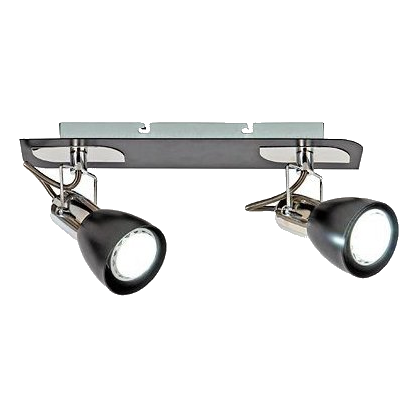 Bright Star S156/2 Polished Chrome & Black Spot Light