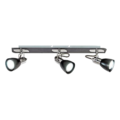 Bright Star S156/3 Polished Chrome & Black Spot Light