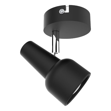 Bright Star S165/1 Matt Black & Chrome Spotlight