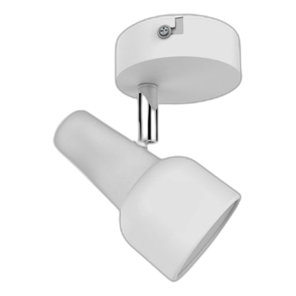 Bright Star S166/1 Matt White & Chrome Spotlight