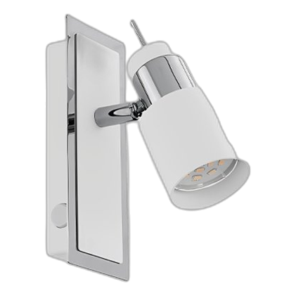 Eurolux S371 Davida White & Chrome Spot Light