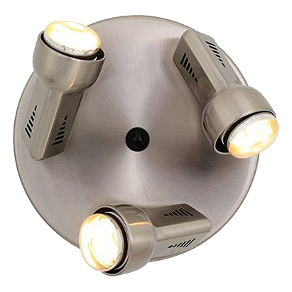 Eurolux S76Sc Delta Satin Chrome Spot Light