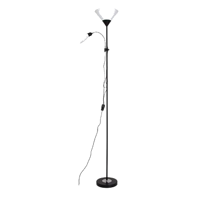 Bright Star Sl087 Black Polished Chrome Standing Floor Lamp