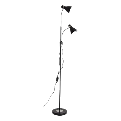 Bright Star Sl089 Black Polished Chrome Floor Lamp