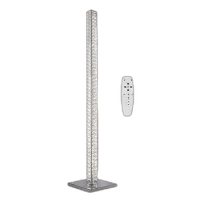 Bright Star Sl095 Crystal Polished Chrome Led Floor Lamp