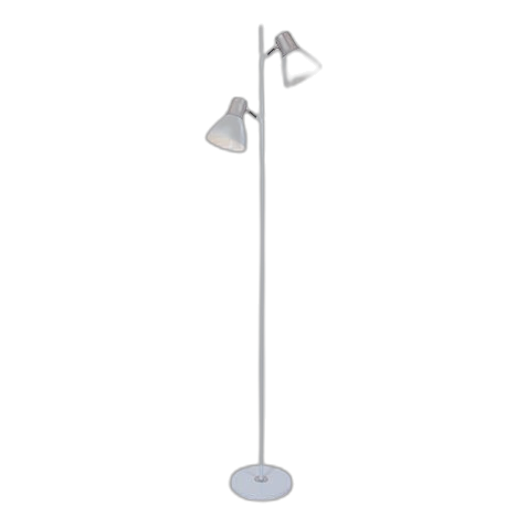 Bright Star Sl1097 White & Chrome Floor Lamp