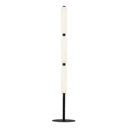 Bright Star Sl402 Black & Opal Glass Floor Lamp