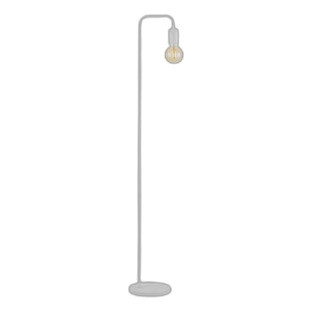 Bright Star Sl409 White Metal Floor Lamp