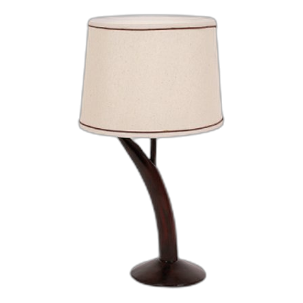 Bright Star Tl067 Wood & Hessian Table Lamp