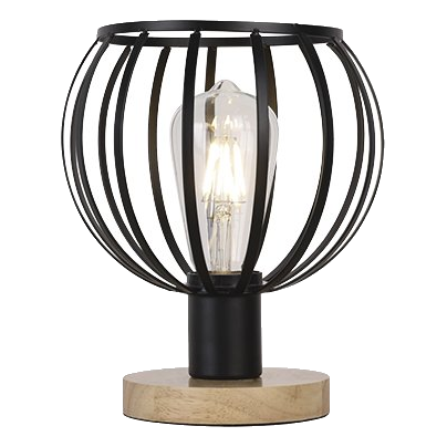 Bright Star Tl675 Wood & Metal Table Lamp