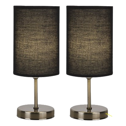 Bright Star Tl680 Antique Twin Pack Table Lamp