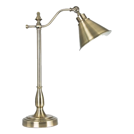 Bright Star Tl820 Antique Brass Desk Lamp