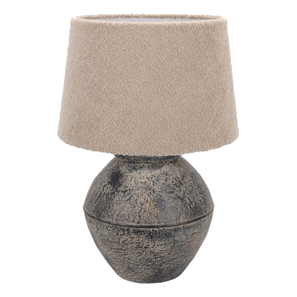 Bright Star Tl828 Ceramic Burnt Amber Table Lamp