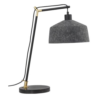 Bright Star Tl841 Black Metal & Marble Desk Lamp