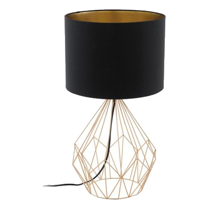 Eurolux T148Bc Pedregal1 Black & Copper Lamp