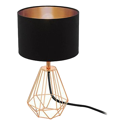 Eurolux T159Bc Carlton2 Black & Copper Lamp