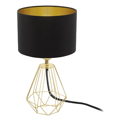 EUROLUX T159BG CARLTON2 165mm BLACK & GOLD LAMP