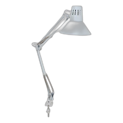 Eurolux T20W White Adjustable Study Desk Clamp Lamp