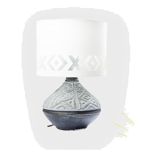 Eurolux T650Gy Bali Grey Table Lamp