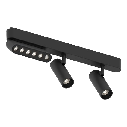 Bright Star S321/3X6 Watt Black Led Cct Slimline Spot Lights