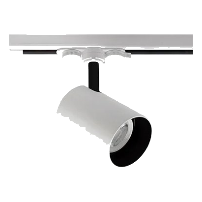Spazio 246605.31 Lone White & Black Insert Track Spot Light