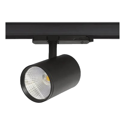 Spazio 4136.3030 Viso 1Cct Black Adjustable 4 Wire Led Track Spot Light