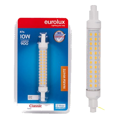 Eurolux 10W Warm White R7S Led Globe – 118Mm