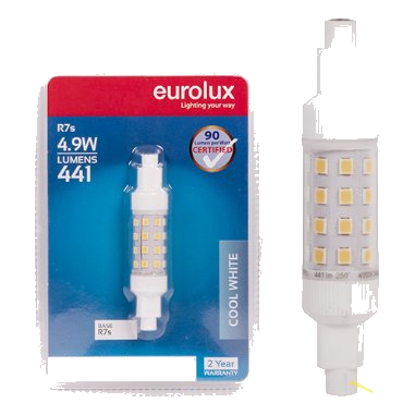 Eurolux 5W Cool White R7S Led Globe – 78Mm